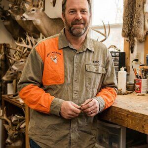 🦌 Cabela's Blaze Orange Hunting Shooting Shirt 2XL Tall Taxidermy Workwear 🎯